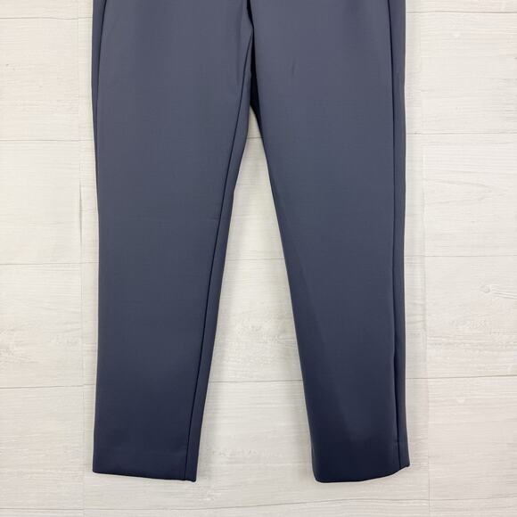 Theory Tapered Leg Pull On Pants Knit Tech Size 6 Gray Stretch Pockets Casual - Picture 5 of 16